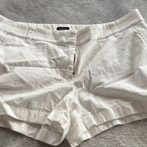 J. Crew High Waist White Shorts